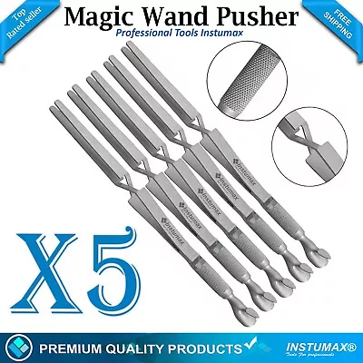 Acrylic Nail Pincher Tool Multi Function Cuticle Pusher Tweezer Magic Wand • $45.72