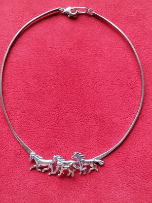 Kabana Jewelry Horses 14K Gold & Silver Necklace NEW • $299