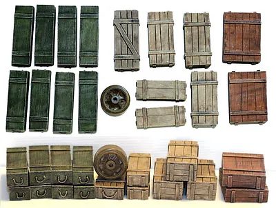 1/35 Universal Wooden Crates #5 - Value Gear Details - 16pcs Resin Stowage • $11.50