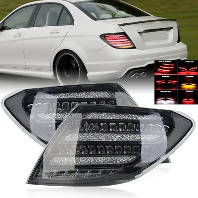 LED Smoked Tail Light Brake Lamp For Mercedes W204 C250 C300 2007 2008 2009-2014 • $386.79