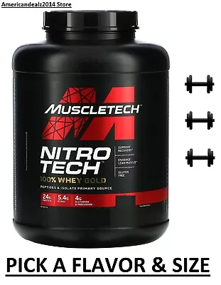 Muscletech Nitro Tech 100% Whey Gold French Vanilla Cream Strawberry Shortcake • $40.90