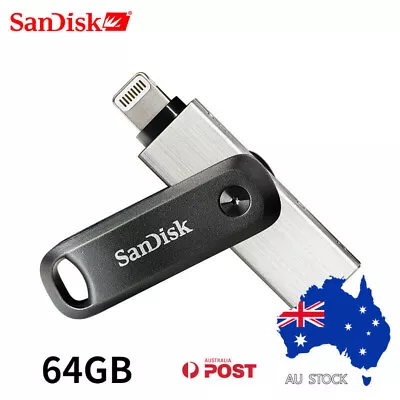 SanDisk IXPand OTG Flash Drive Go 64GB IPhone USB 3.0 Memory Stick • $59.95