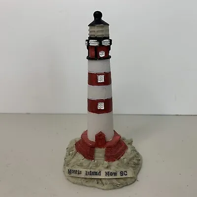 Morris Island Resin Lighthouse Figurine Miniature 5 Inch • $12.99