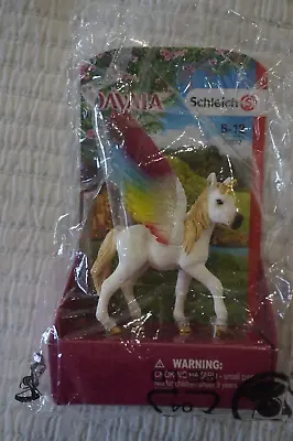 SCHLEICH 70577 Winged Rainbow Unicorn Foal Bayala Toy Figurine For Ages 5-12 Yrs • £7