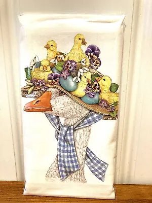 Mary Lake Thompson  Goose Hat  Flour Sack Towel • $9.75