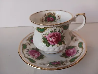 Vintage Royal Dover Tea Cup And Saucer England Bone China Pink Roses  • $12.41
