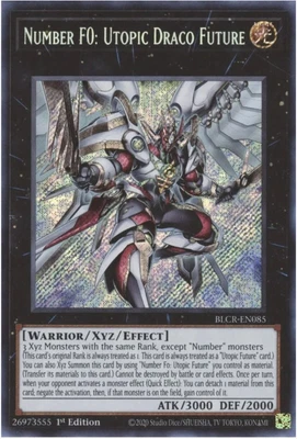 $14.95 • Buy Yugioh | Secret Rare 1st Ed NM | Number F0: Utopic Draco Future BLCR-EN085