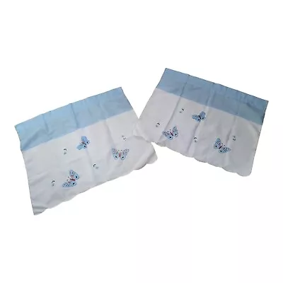 Vintage Butterfly Cafe Curtains Set Of 2 / 28  W X 24  L • $14.99