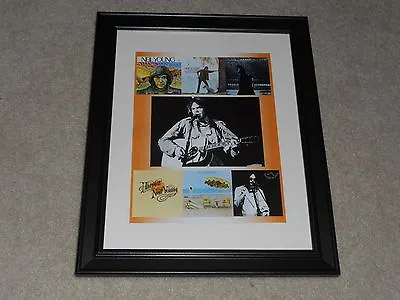 $42.99 • Buy Framed Neil Young Album Cover Poster, Harvest, On The Beach, 1968-1975 , 14 X17 