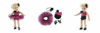 18 Inch Doll Clothes | Amazing Pink And Black Jazz Ballet Outfit Includes...  • $29.78