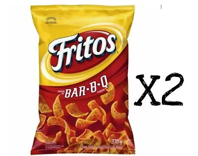 Fritos BAR-B-Q BBQ Corn Chips Large Size 340g X2 Bags Frito Lay Canada Fresh • $19.99