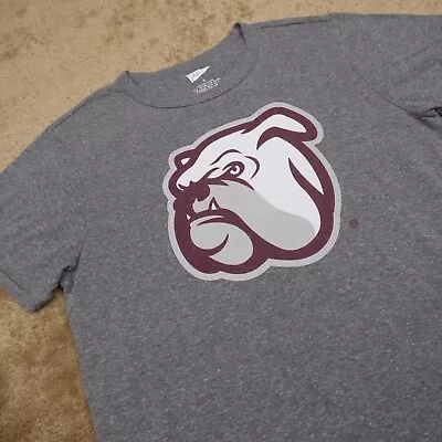 Mississippi State Shirt Adult Large Gray Bulldogs Football Cotton Mens 90s 1.21 • $6.15