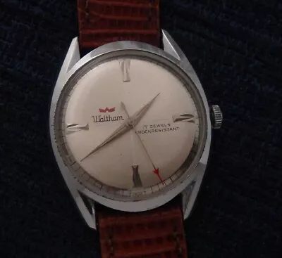 Men's Estate Vintage  Retro Futuristic/Minimalist '60s Waltham Dress Watch -RUNS • $174.95