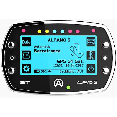 Alfano 6 2T GPS Kart Lap Timer / Data Logger 2 Temp Inputs - Option  1 • $888.89