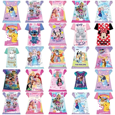 £7.49 • Buy Girls Character Nightdress Nightie Nighty Nightwear Pyjamas Pjs Christmas Gift