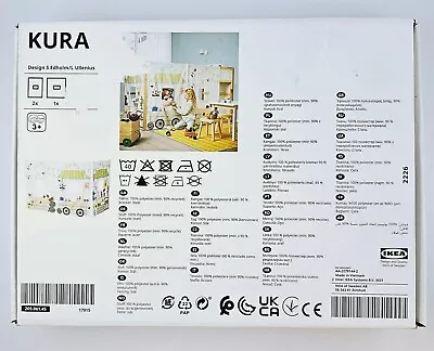 IKEA Kura Children's Bed Curtain Market Stall Pattern 45  • £19.99