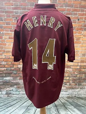 £179 • Buy Arsenal 2005/2006 #14 Henry Highbury Home Football Shirt Jersey Nike Xxl 🔥