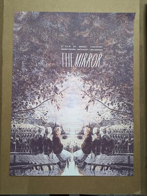 $54.99 • Buy MONDO The Mirror Poster Wesley Allsbrook Black Dragon Tarkovsky Variant