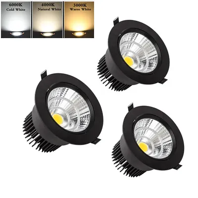 7W/9W/12W Dimmable Recessed Led Ceiling Downlight COB Spotlight Lamp 110V 240V • $159.99