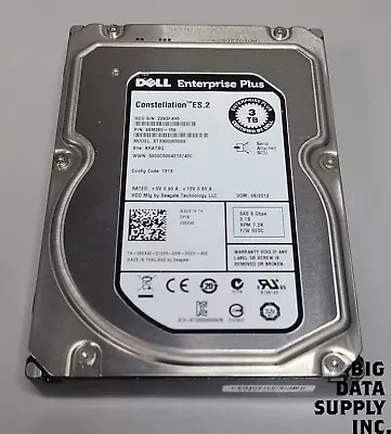 Dell ST33000650SS 3TB 3.5” SAS Hard Drive Internal Desktop P/N 9SM260-158 • $41.99