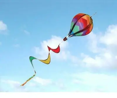 HOT AIR BALLOON SPINNER TWISTER WINDSOCK For FLAG POLE Caravan Camping Garden • £7.49