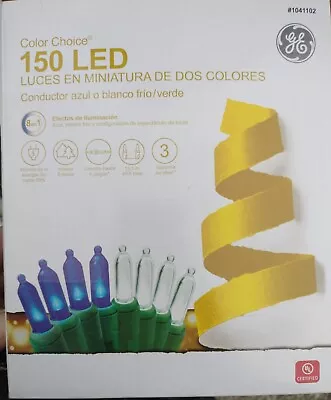$39.99 • Buy GE Color Choice 150-Count Multi-function Color Changing LED Christmas Lights