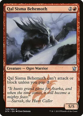 [4x] Qal Sisma Behemoth DTK LP MTG • $0.99