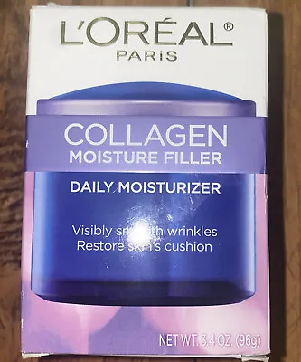 $11.50 • Buy Loreal Paris Collagen Moisture Filler Daily Day/Night Cream-1.7oz