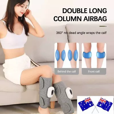 Air Compression Leg Massager Heated Calf Massage For Circulation Muscles Relax • $37.92