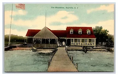 Shoreham Restaurant Sayville Long Island New York NY UNP Unused DB Postcard W3 • $17.95