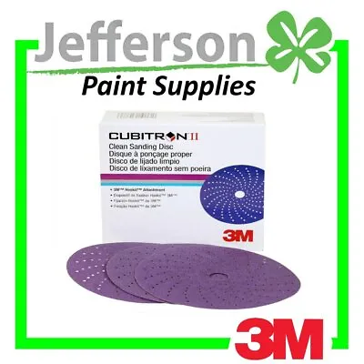 3M 30760 800 Grit Cubitron II Purple Clean Sanding 150mm 6  Hookit Disc X50 Pack • $64.14