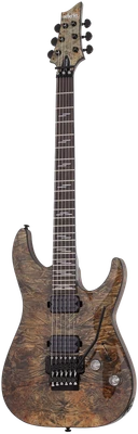 $549 • Buy Schecter 2454 Omen Elite 6 FR Guitar, Rosewood Fretboard, Floyd Rose, Charcoal