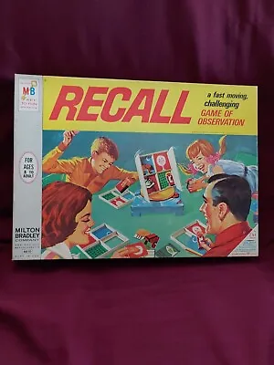 Vintage 1968 Milton Bradley Recall- Complete & Nice Timer Working • $10