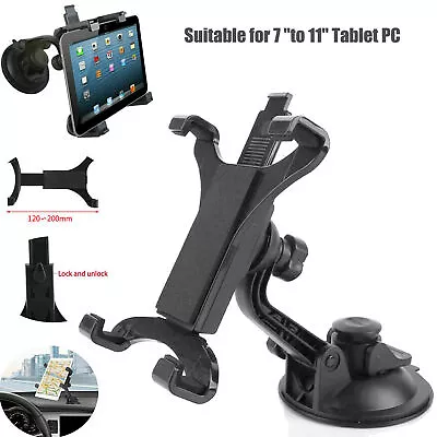 Universal 360° Rotating Car Mount Windshield Tab Holder For 7-11in Tablet PC GPS • $10.99