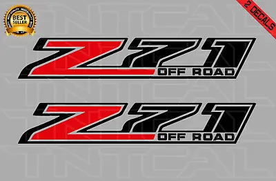 Z71 OFF ROAD Decal Set Fits: 2014- 2018 CHEVY Silverado Vinyl Sticker Red/Black • $17.77