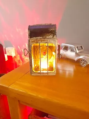Vintage Railway/Carriage Oil Lamp Bevelled Glass Upcycle ??/Garden Lantern  • £37.50