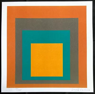 Josef Albers Lithography 1978 (Alexander Calder Max Bill Paul Klee Piet Mondrian • $292.23