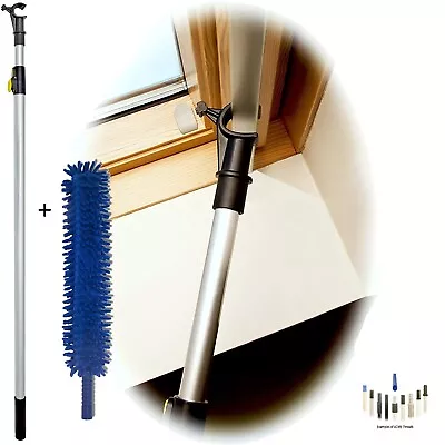 Window Pole Opener For VELUX Telescopic Handle 2m & Chenille Duster Head • £35.99