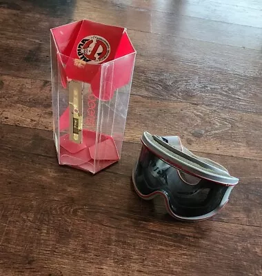 Vintage Alpina Flex Gray Racing Ski Goggles • $9