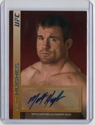 Matt Hughes Auto Card 2011 Topps UFC Title Shot Autograph MMA Legend • $49.99