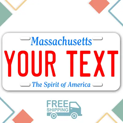 PERSONALIZED Massachusetts License Plate  • $10.99