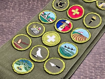 Vintage Eagle Scouts BSA Sash With  31 Patch • $99.99