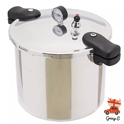 23 Quart Pressure Cooker & Canner Steaming And Stewing W/ Pressure Gauge |22L • $98.80