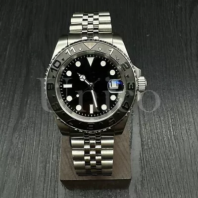 Custom Made Yacht Master 12H Style Watch SKX NH35 Movement Gold Bezel Jubilee • $119.99