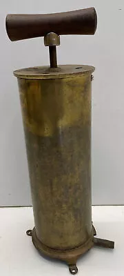 ANTIQUE STEAM WHISTLE HAND OPERATED PUMP BRASS  Cylinder H-11  X W-4  • $185