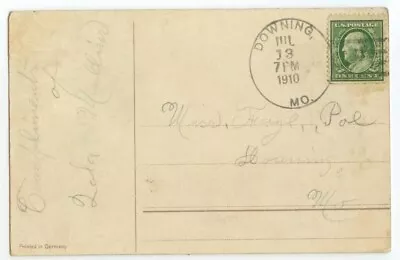 1910 Downing Missouri Doane 3-9 - Lala Mullins To Faye Poe • $8