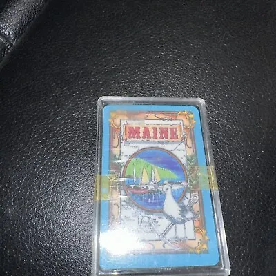 Sealed Historic Maine Sailboat Playing Cards Hard Plastic Case B12 • $4.99