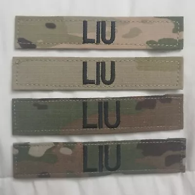 US ARMY Issued Multicam OCP Uniform LIU Name Tape With Fastener 1 PC • $4.99