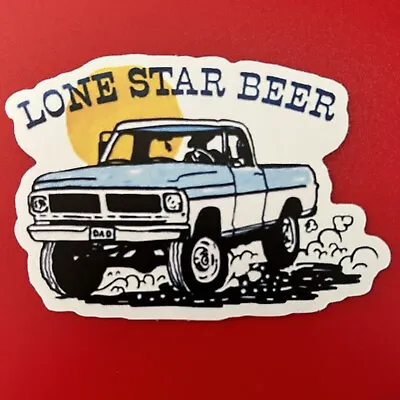 Lone Star Brewing Company Sticker Vinyl Classic Retro Vintage Beer Texas Truck • $5