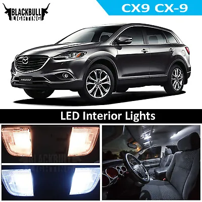 White LED Interior + Reverse Light Replacement Kit Fits 07-15 Mazda CX-9 13 Bulb • $19.77